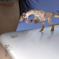 gentle giantess micro dragon handheld finger monster shrunken_people women nail on_finger digital_render daniel3gp shrunken_animal on_nail