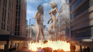 breasts growth giantess nude city blonde rampage buildings brunette scared fire day explosion giantesses smoke digital_render bullies lfcfan papayoya ascension