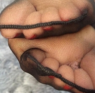 collage nude feet nylons shrunken_man close_up between_toes pedicure msku