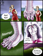drawing giantess dragoness color anime story paws foot_crush dragonesslife aya eve