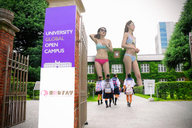 giantess collage swimsuit brunette asian sunglasses giantesses kyojingirls