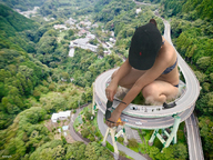 giantess collage destruction asian explosion sunglasses forest crouching road kyojingirls