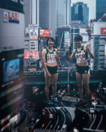 giantess collage city brunette asian giantesses looking_at_viewer kyojingirls