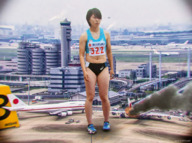 giantess collage destruction handheld brunette asian airplane airport kyojingirls