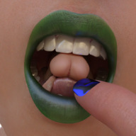 giantess pussy vore butt mouth domination lipstick manicure shaven digital_render up_close sayju