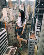giantess collage city black_hair high_heels asian kyojingirls