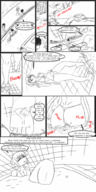 bikini drawing giantess feet comic monochrome barefoot animation shrunken_people swimming_pool pool_of_people
