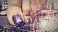 giantess crush collage feet city destruction toe_crush purple_nails loryelle