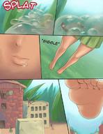drawing giantess feet manga mega color barefoot soles saliva anime town