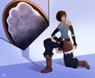 drawing color in_shoe socks boots unaware shrunken_person avatar korra legend_of_korra thunderafterdark