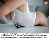 collage cleavage story shrunken_man squeezemeflat implied_crush