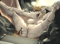 breasts drawing nipples giantess nude pussy furry dragoness wings anthro blonde aroused color large_breasts butt clit cum armor sword orgasm knight moaning sitting legs crown areola open_mouth thighs dripping closed_eyes labia shaven legs_spread scales weapons sharp_teeth adventurer scalie treasure bare_legs hand_on_head hand_on_leg gold_coins bare_midriff marquessbronze