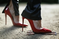 collage high_heels domination smiling foot_crush shrunken_man close_up naked_man leather_pants msku