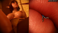 panties vore comic topless lips shrunken_man close_up sucking emma freckles digital_render ashkiiwolf