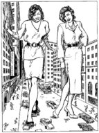 drawing giantess crush city monochrome destruction rampage skyscraper cruel giantesses streets vehicles twins vehicle_crush cat95