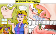 drawing vore color licking handheld the_legend_of_zelda jaygeegtsartz king_harkinian wand_of_gamelon cd-i link_(the_legend_of_zelda) princess_zelda_(the_legend_of_zelda)