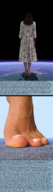 crush feet giga city black_hair destruction toes barefoot shoes story dress foot_crush narration giantesstoes