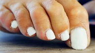collage toes barefoot shrunken_woman floor white_toenails loryelle