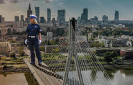 giantess collage city mega blonde bridge water gloves police uniform standing river belt police_officer giantessfan321