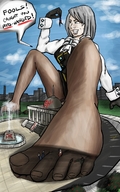drawing giantess feet color handheld butt_crush nylons entrapment cruel von_karma_catcha yellowfeather