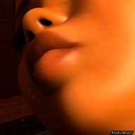 micro lips shrunken_people close_up falling digital_render ashkiiwolf safyia
