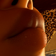 lips shrunken_people close_up falling digital_render ashkiiwolf safyia