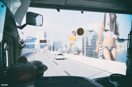 giantess collage city swimsuit brunette asian giantesses vehicles kyojingirls