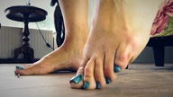 collage toes barefoot shrunken_man pedicure floor implied_crush loryelle