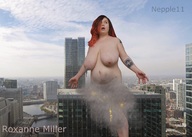 giantess collage nude destruction red_hair tattoo nepple11 roxanne_miller