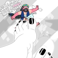 drawing giantess blushing cum penis toes barefoot orgasm shrunken_man reflection under_foot pedicure dialogue hands_on_hips white_skin steven_universe greg_universe white_diamond cartoon_network