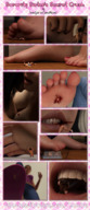 crush vore comic handheld barefoot soles blood breast_crush hard_vore foot_crush shrunken_woman shrunken_man trapped flip_flops between_fingers taped_down emmagear pinched digital_render jamesmason0