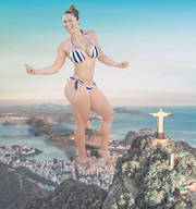bikini giantess collage city mega destruction muscles athletic rio_de_janeiro redcoffee1