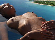 nipples gentle giantess collage nude mega beach ocean body_exploration floating redcoffee1
