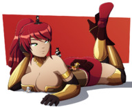 drawing color raven shrunken_woman ruby blake rwby ruby_rose weiss_schnee blake_belladonna yang_xiao_long weiss pyrrha pyrrah_nikos