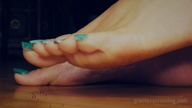 collage feet barefoot domination shrunken_people blue_nails loryelle