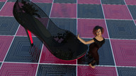 barefoot shrunken_woman looking_at_viewer digital_render