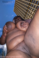 giantess collage nude large_breasts glasses low_angle bbw looking_down dark_skin outdoors nepple11 daisydaylights-world