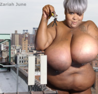 giantess white_hair collage nude city large_breasts short_hair bbw dangle nepple11 zariah_june