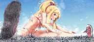 drawing giantess giga city blonde color destruction butt_crush rakia