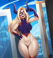 breasts drawing giantess city color thighs skin_tight_clothes my_hero_academia doomxwolf mt._lady