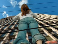 giantess collage buildings brunette sfxhh3