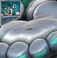 drawing panties color toes barefoot sweat lying_down unaware on_sole my_life_as_a_teenage_robot xj-9 jenny_wakeman fooooly cutaway foot_landscape