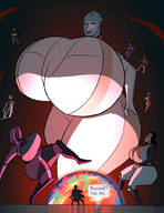drawing giantess giga alien space black_hair color large_breasts butt armor robot cleavage huge_breasts multiple_sizes blue_skin tali jack giantesses catsuit miranda hood cosmic_giantess mass_effect talizorah liara liara_tsoni asari miranda_lawson ashley_williams quarian caiman2 kasumi_goto samara edi