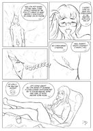 drawing gentle insertion pussy blushing comic monochrome long_hair glasses story office indoors dialogue panels smushedboy