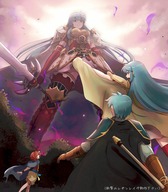 drawing giantess color armor sword blue_hair low_angle looking_down swords fire_emblem gonzarez1938 eirika ephraim