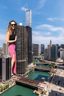 giantess collage city clothed buildings helicopter unknown_artist sunglasses outdoors