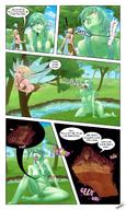 vore comic fairy digestion inside_stomach long_tongue monster_girl tsavo dialogue panels internal_view frog