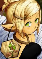 drawing micro sitting shrunken_woman indoors evangelyne wakfu amalia hair_forest mghyuga