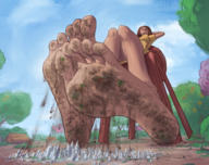 drawing crush feet color destruction barefoot brunette park unaware chair dirty_soles bugs point_of_view micro_city vanessa_bloome bee_movie buggysplat dreamworks