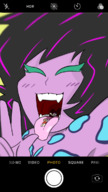 drawing vore color tongue teeth phone open_mouth purple_skin imminent_vore selfie solar solarheart21 jaybat11